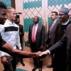 (Exclusive Photo) Troost-Ekong, Mikel Meet With Nigerian President Buhari & Turkish Leader